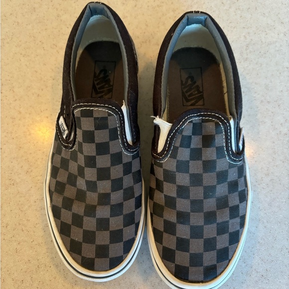 Vans - Black/grey check - Kids size 2.0 - Picture 2 of 3